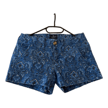 Blue patterned shorts