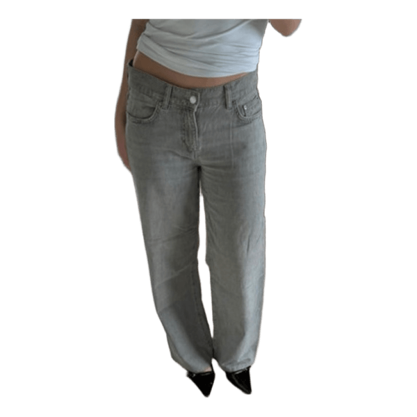 Grå wide leg jeans
