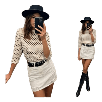 Viral polka dot style H&M top size XS