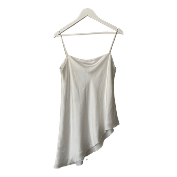 Valkoinen satiininen toppi