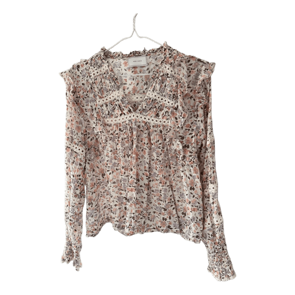Neo Noir blomstret bluse