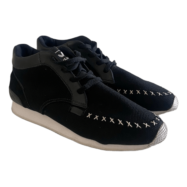Veja Sneakers Black White Stitching EU 41 Women’s Model Minimalist Casual Shoes