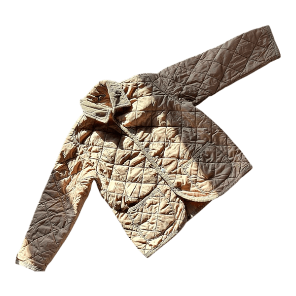 Beige quilted jacket