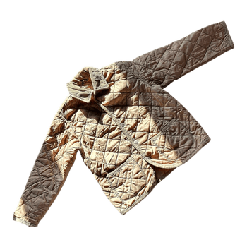 Beige quilted jacket