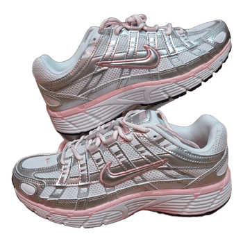 Nike P-6000 White metallic Silver Women Trainers
