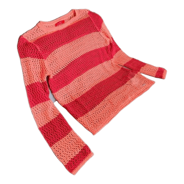 GUESS Striped crochet sweater