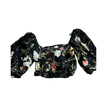 Kukkakuvioinen lyhythihainen paita