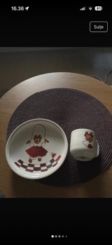 Arabia Viivi kuppi ja lautanen