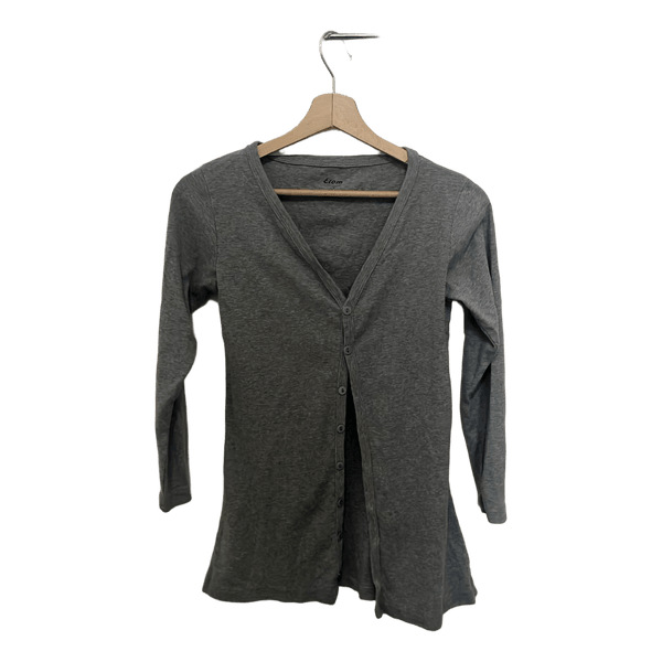 Grey buttoned cardigan
