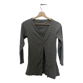 Grey buttoned cardigan