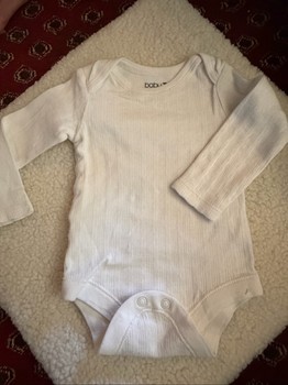 White long sleeve bodysuit