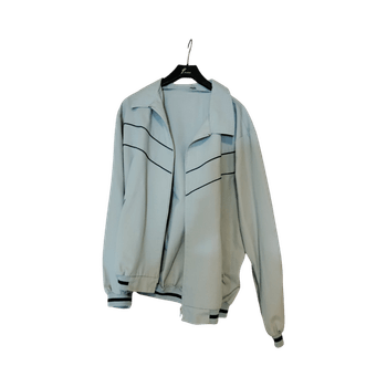 Vaaleansininen bomber-takki