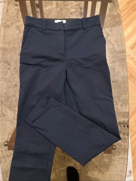 Blue slim trousers