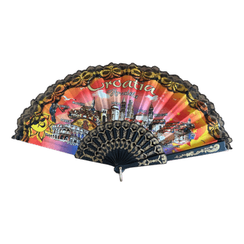 Croatia souvenir hand fan