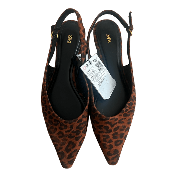 Zara leopard print flats