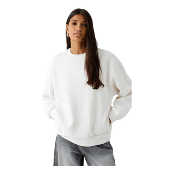 White crewneck sweatshirt