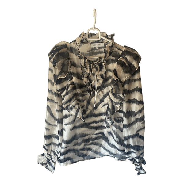 Continue zebramønstret bluse