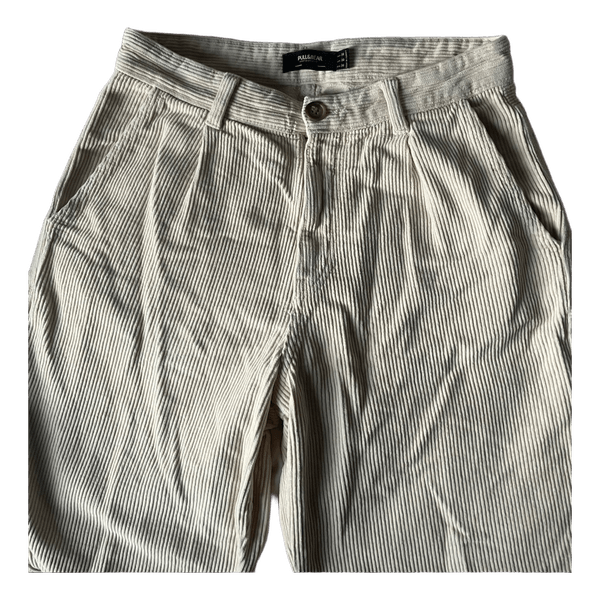 Beige corduroy trousers