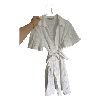 White shirt dress Zara