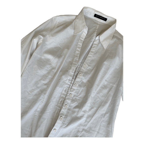 Hvid bomuldsbluse
