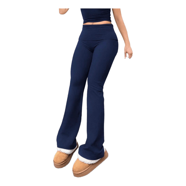 Mørkeblå flare leggings