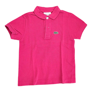 Lacoste pink polo shirt