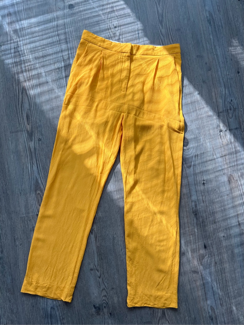 Marimekko keltaiset housut 38