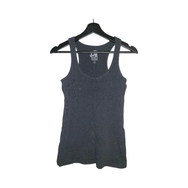 Black ribbed tank top