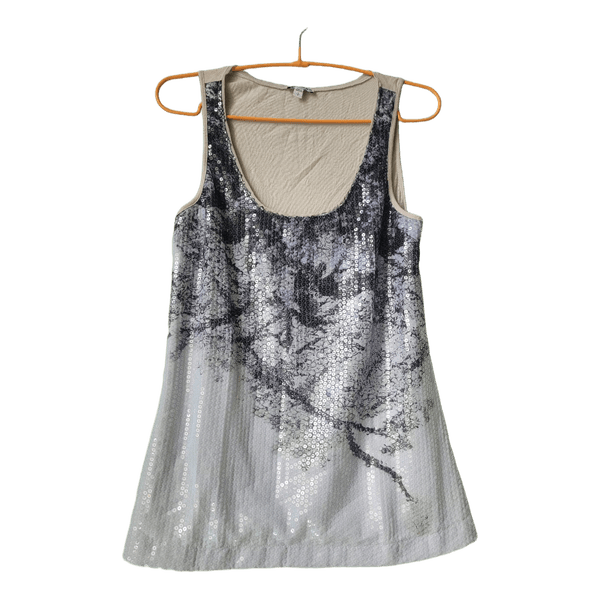 Express sequin tank top