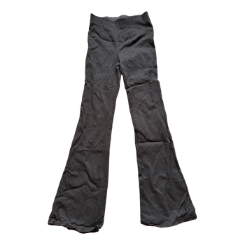Black flare trousers