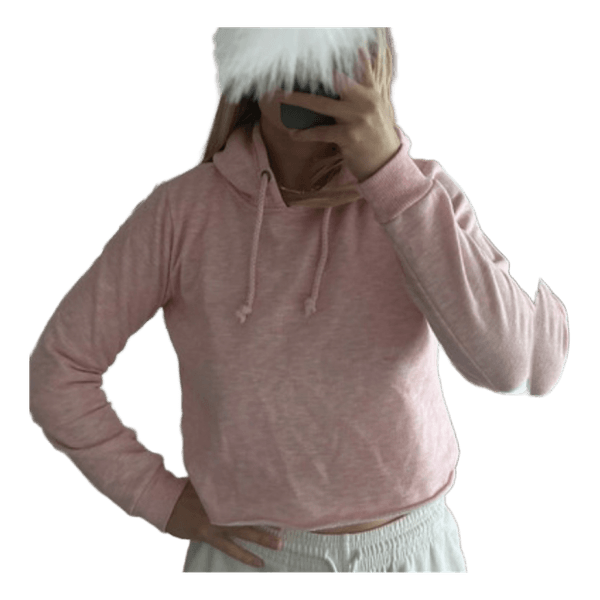 Vaaleanpunainen huppari