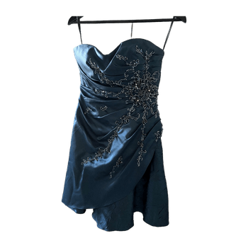 Sparkly dark blue dress Famory