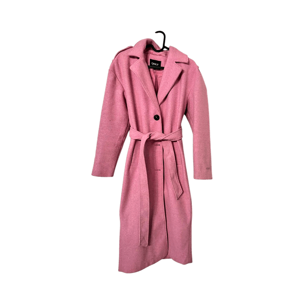 Pink wool coat
