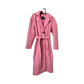 Pink wool coat