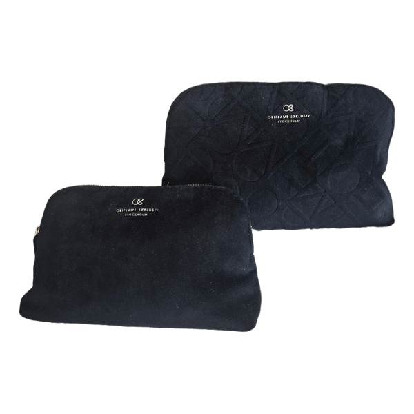 Black velvet beauty makeup bag set