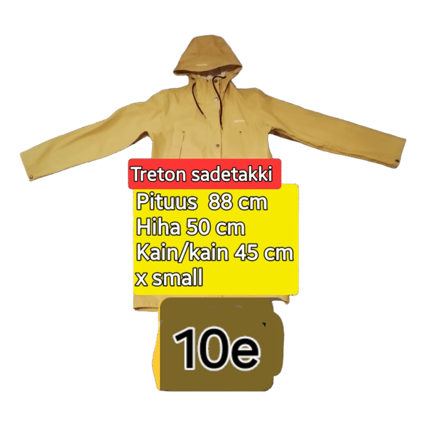 keltainen sadetakki Treton,Hai saappaat, sadeasu