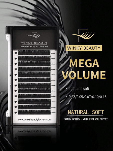 Soft volume eyelash extensions