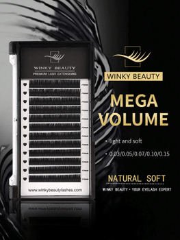 Soft volume eyelash extensions