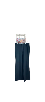 Black wide-leg trousers
