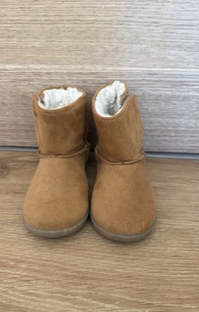 Brown suede ankle boots