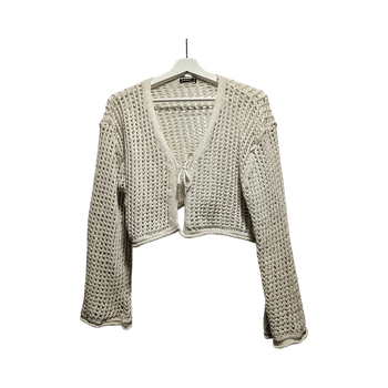 Ambar cream crochet cardigan