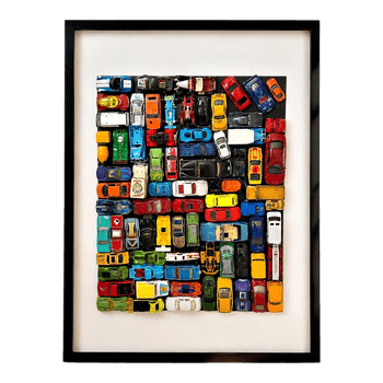 Framed toy car display