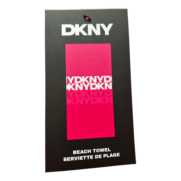 Fuksijos spalvos Dkny paplūdimio rankšluostis
