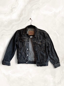 Vintage Dapper black denim jacket Size XS