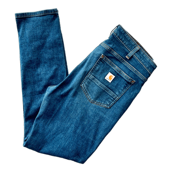 Carhartt slim fit blue jeans size 10 regular stretch denim women M