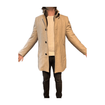 Miesten beige villakangastakki