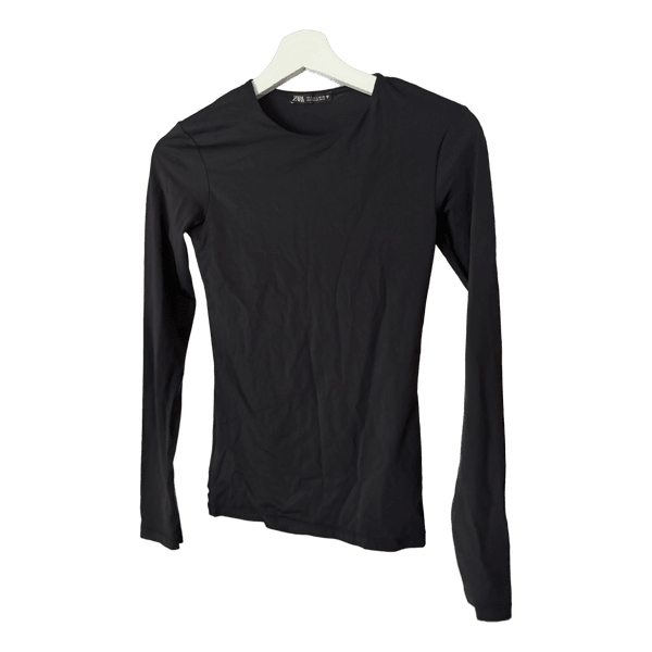 Zara sort langærmet top