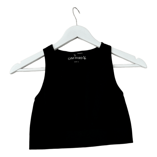 Black gym tank top
