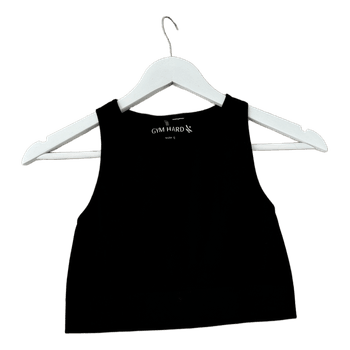 Black gym tank top