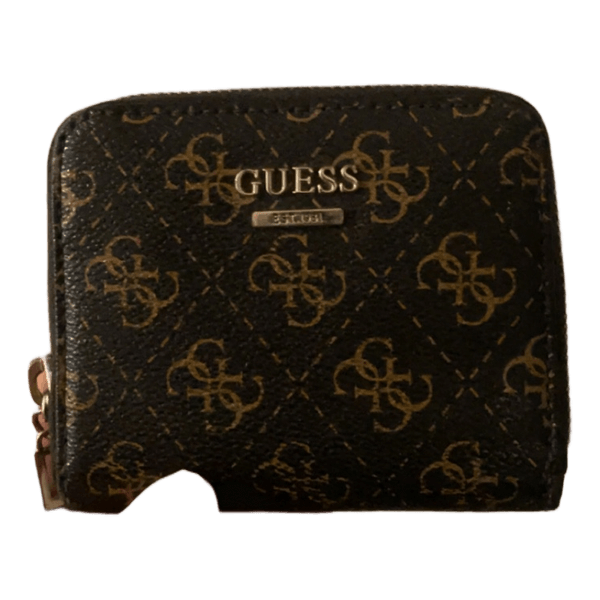 Guess logo print wallet
